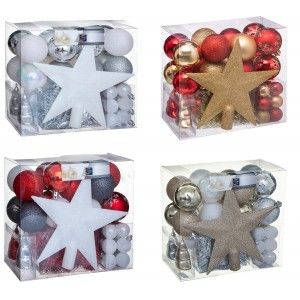 BOLAS DE NAVIDAD GIOVI SET 44 PIEZAS