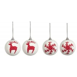 SET DE 2 BOLAS DE NAVIDAD ANDUZ Ø6CM