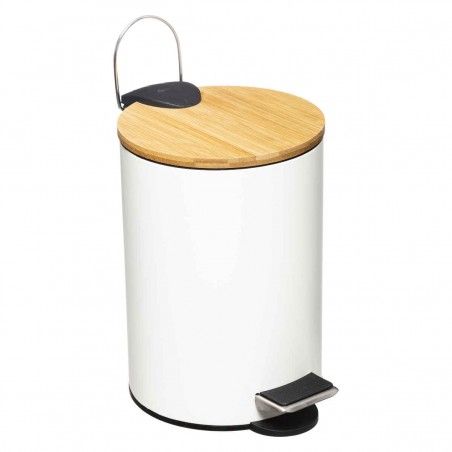 PAPELERA BLANCA 3L DE METAL LYLY