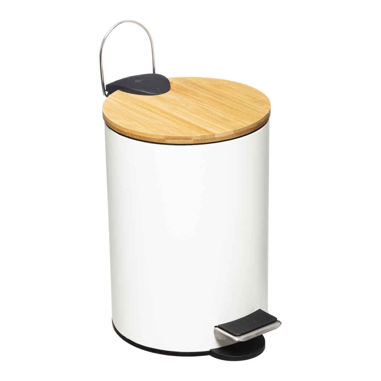 PAPELERA BLANCA 3L DE METAL LYLY