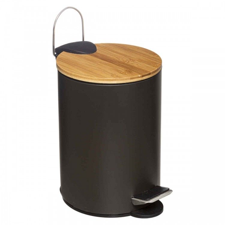 PAPELERA NEGRA 3L DE METAL