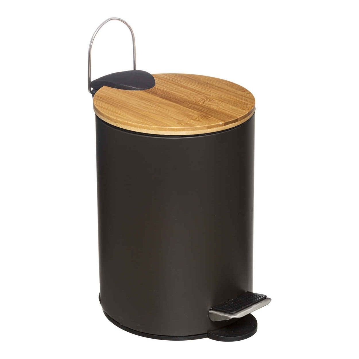 PAPELERA NEGRA 3L DE METAL