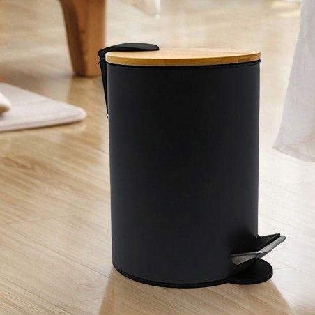 PAPELERA NEGRA 3L DE METAL LYLY