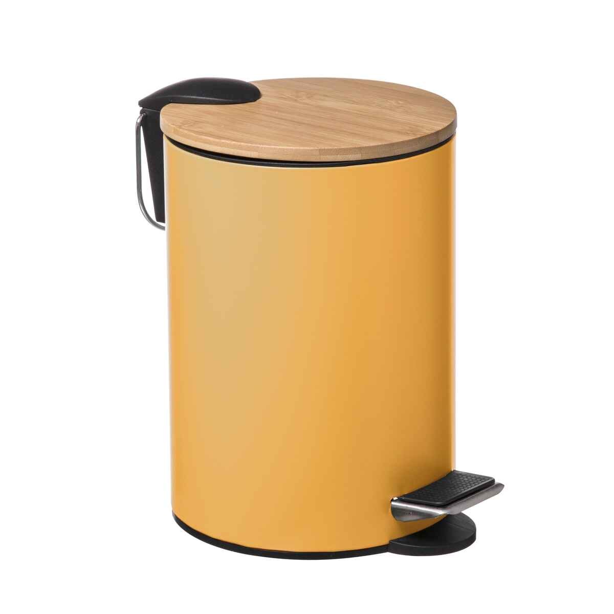 PAPELERA AMARILLO 3L DE METAL LYLY