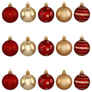 BOLAS DE NAVIDAD FUKO SET 15