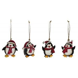 DECORACIÓN COLGANTE NAVIDEÑA PINGUI 36CM