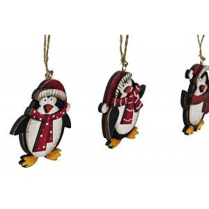 DECORACIÓN COLGANTE NAVIDEÑA PINGUI 36CM