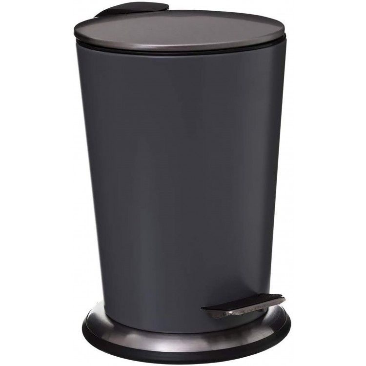 PAPELERA GRIS MATE DE METAL 3L