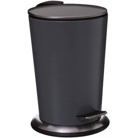PAPELERA GRIS MATE DE METAL 3L