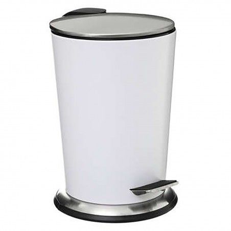 PAPELERA BLANCA DE METAL 3L