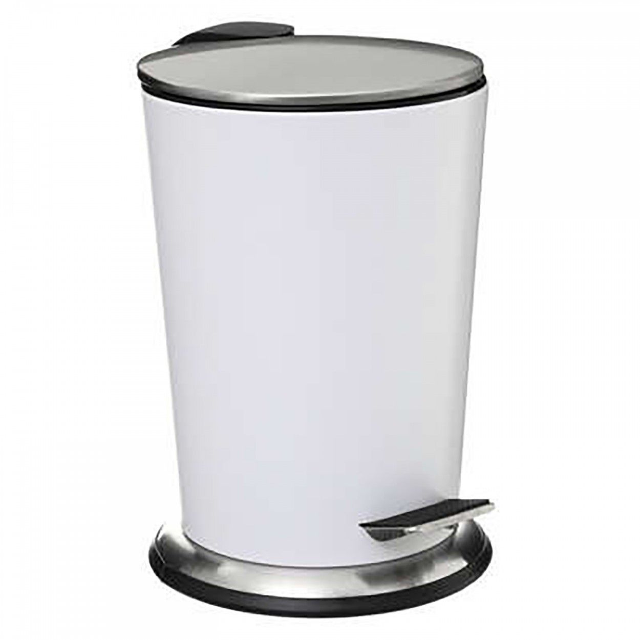 PAPELERA BLANCA DE METAL 3L