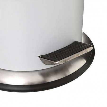 PAPELERA BLANCA DE METAL 3L