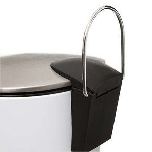 PAPELERA BLANCA DE METAL 3L