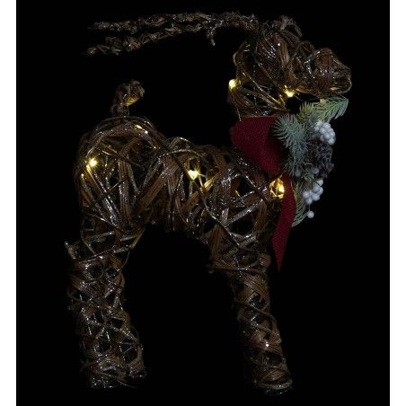 RENO NAVIDAD RATAN LED ARLET 44CM