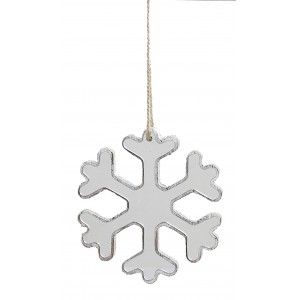 DECORACIÓN COLGANTE NAVIDEÑA ESPEJO COPO 12CM