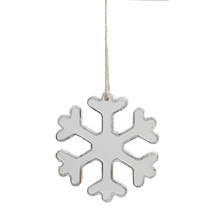 DECORACIÓN COLGANTE NAVIDEÑA ESPEJO COPO 12CM