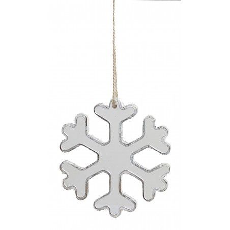 DECORACIÓN COLGANTE NAVIDEÑA ESPEJO COPO 12CM