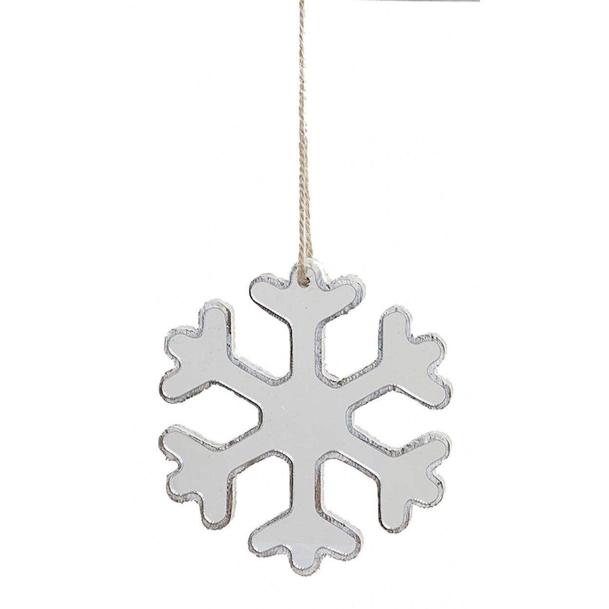 DECORACIÓN COLGANTE NAVIDEÑA ESPEJO COPO 12CM