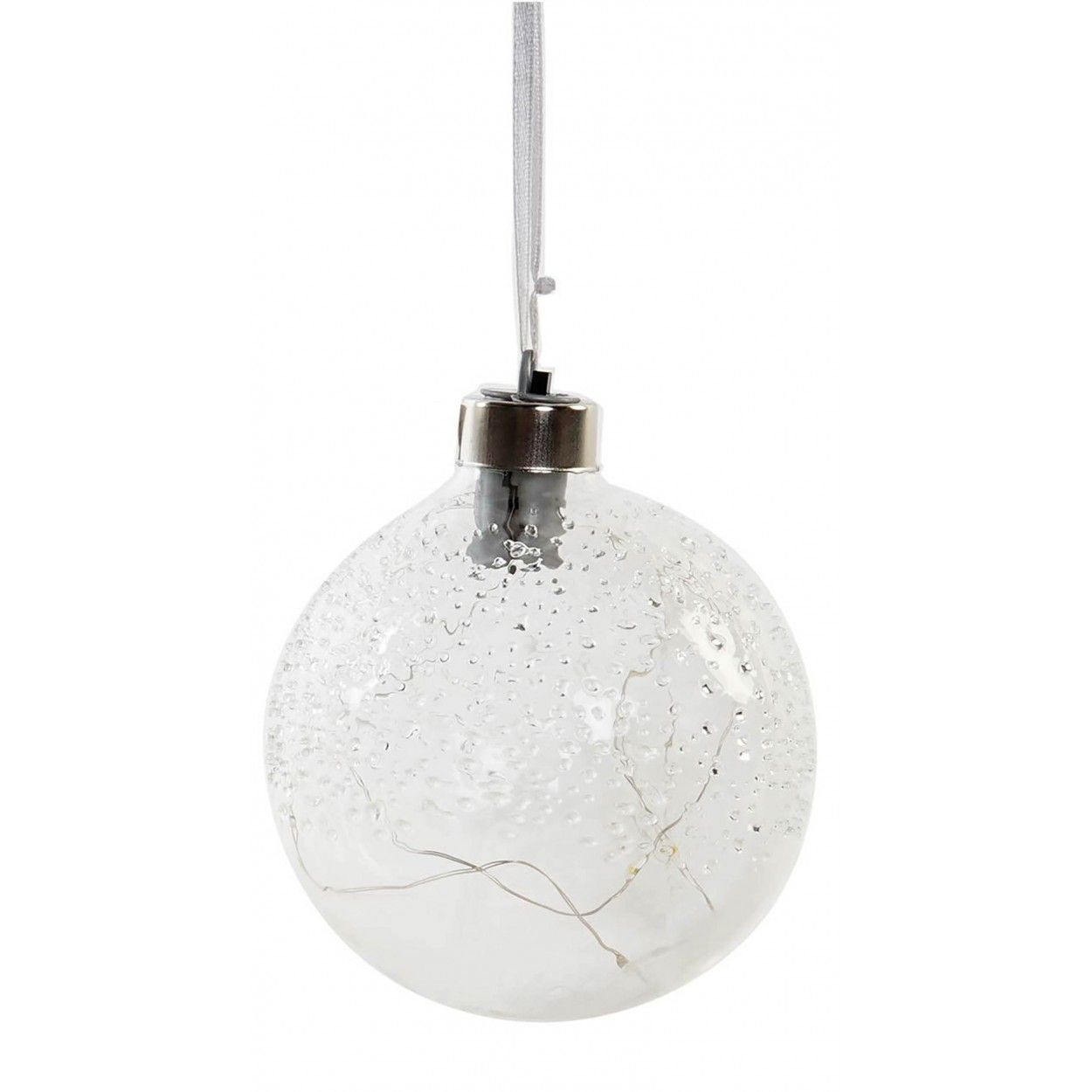 BOLA DECORATIVA NAVIDEÑA LED ALEIDA Ø10CM