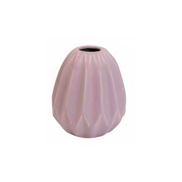 JARRÓN DECORATIVO CERÁMICA MOUN ROSA 15,5CM