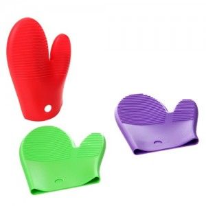 Mitaine, cuisine de silicone de couleurs (17x21.5x2)