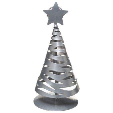 ÁRBOL NAVIDAD PLATEADO GREHY MINI 11,5CM
