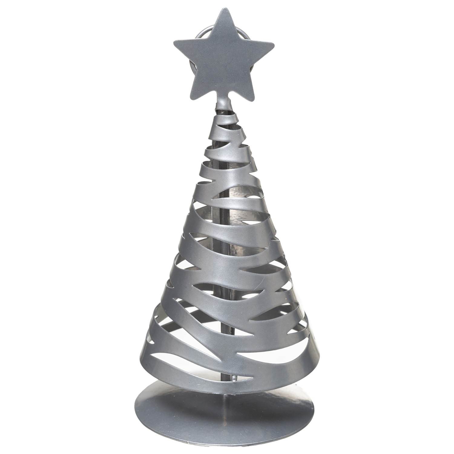 ÁRBOL NAVIDAD PLATEADO GREHY MINI 11,5CM