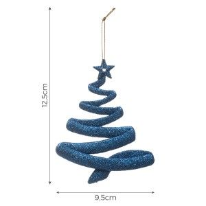 ADORNO COLGANTE ARBOL NAVIDEÑO AZUL SET 3