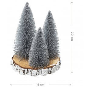 DECORACIÓN NAVIDEÑA ABETO 20CM