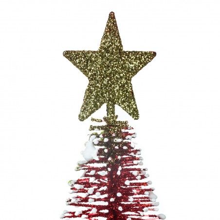 ÁRBOL DE NAVIDAD DECORATIVO ROJO 15CM