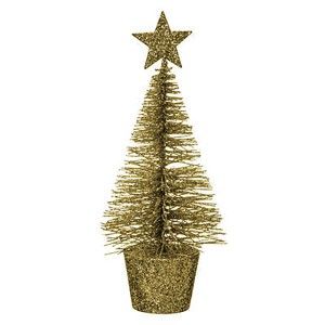 ÁRBOL DE NAVIDAD DECORATIVO DORADO 15CM