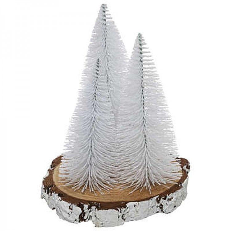 DECORACIÓN NAVIDEÑA PINO BLANCO 20CM