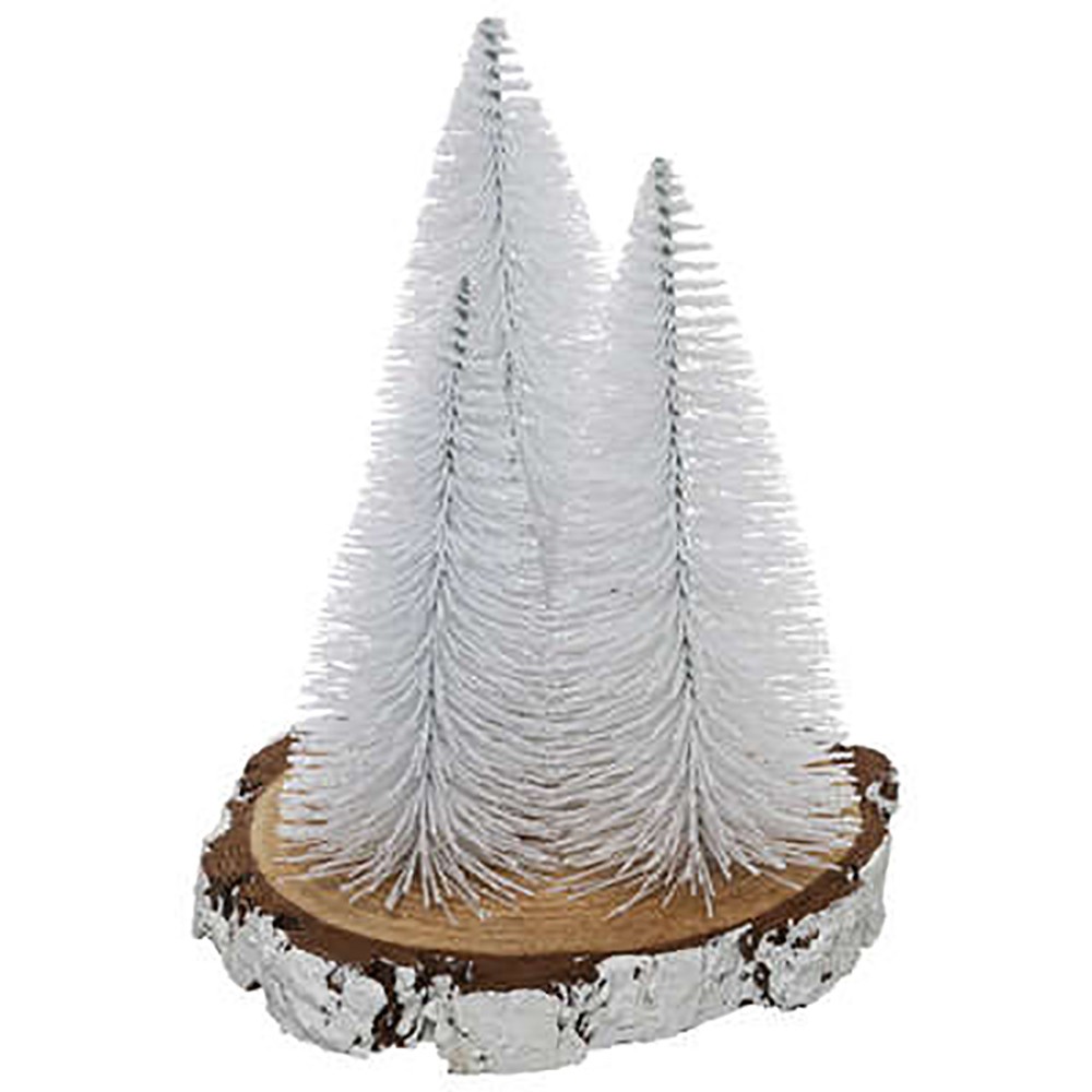 DECORACIÓN NAVIDEÑA PINO BLANCO 20CM