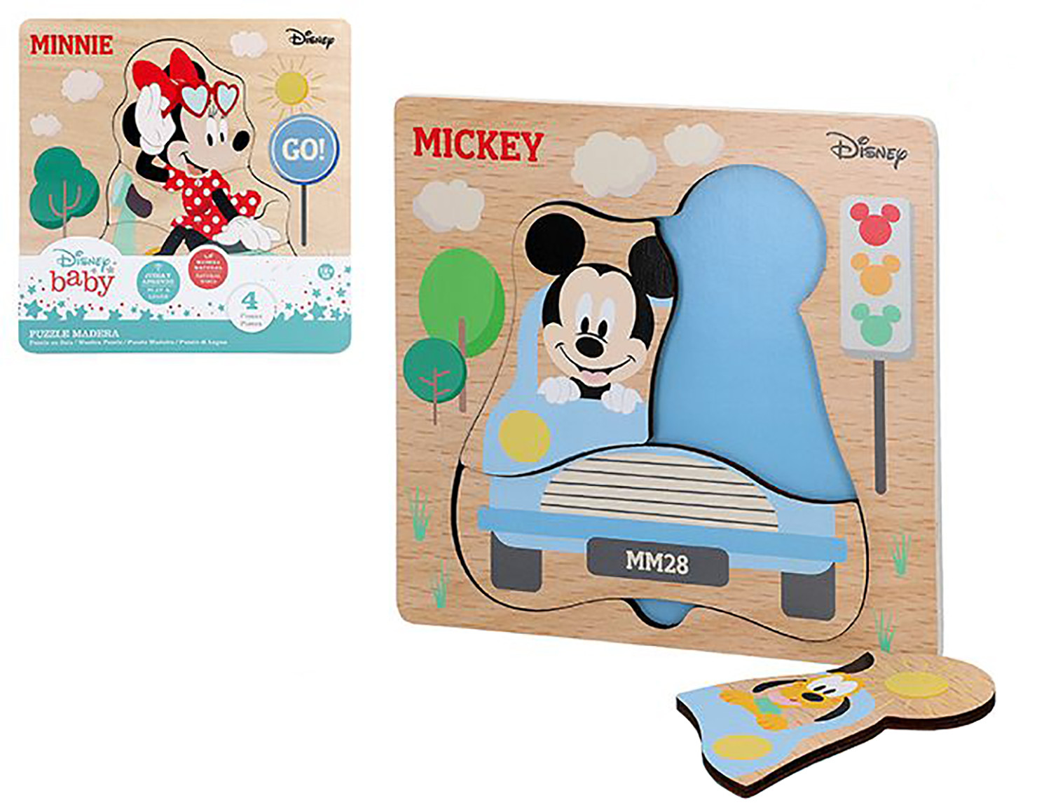PUZZLES DE MADERA 4 PIEZAS ASAEL