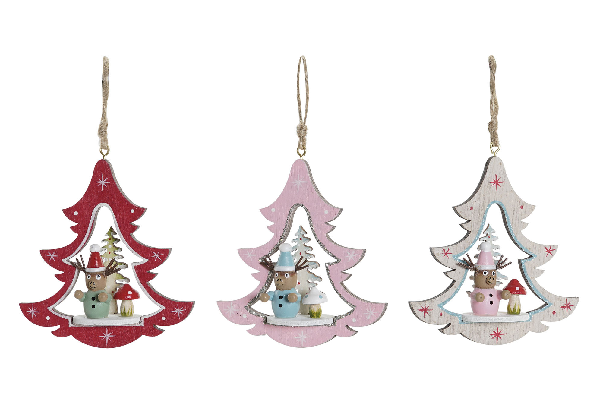 DECORACIÓN ÁRBOL NAVIDAD COLGANTE 17X11X32
