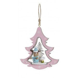 DECORACIÓN ÁRBOL NAVIDAD COLGANTE 17X11X32