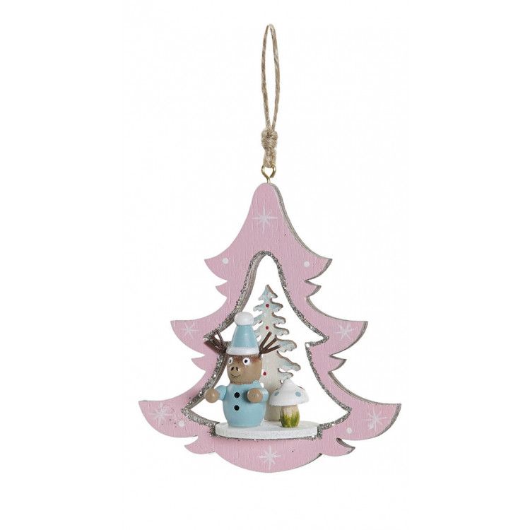 DECORACIÓN ÁRBOL NAVIDAD COLGANTE 17X11X32