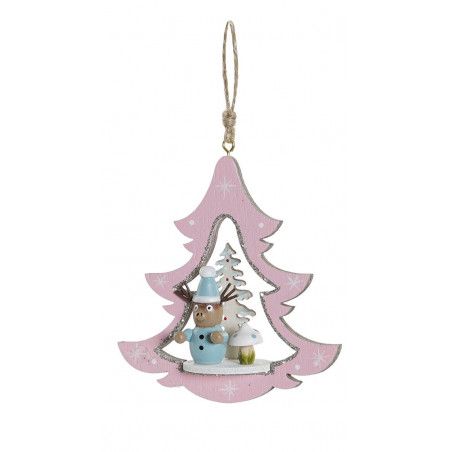 DECORACIÓN ÁRBOL NAVIDAD COLGANTE 17X11X32