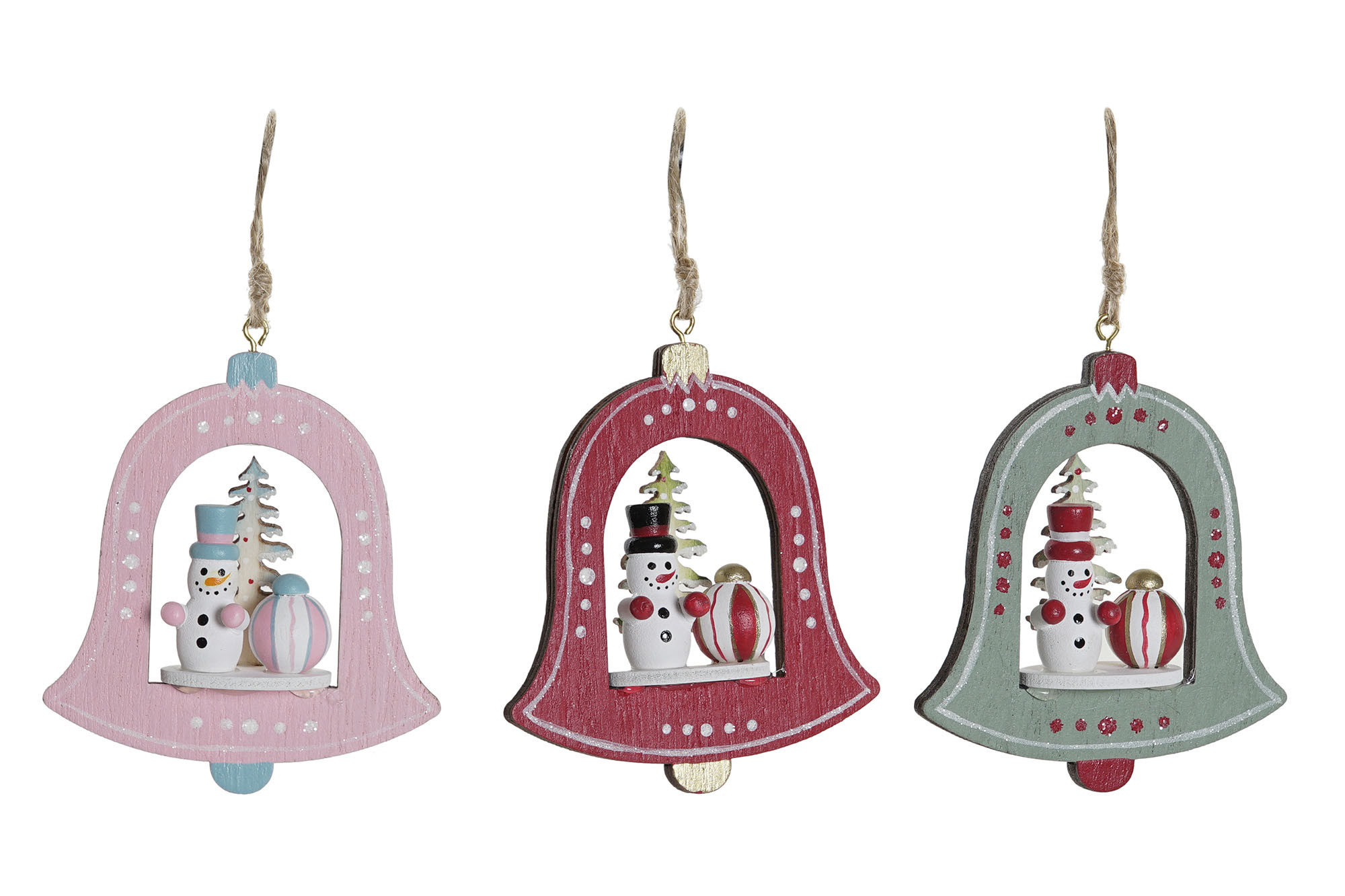 CAMPANAS ÁRBOL NAVIDAD COLGANTE 17X11X32