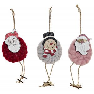 DECORACIÓN NOEL NAVIDEÑO COLGANTE 8X3X26CM