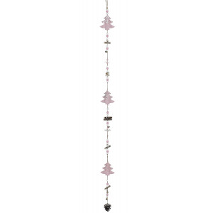 DECORACIÓN COLGANTE NAVIDEÑA PINK 8X1X120CM