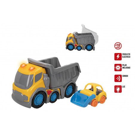 CAMIÓN DE CONSTRUCCIÓN JUEGUETE INFANTIL FRICCIÓN
