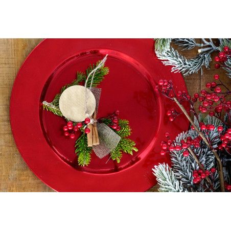 CENTRO DE MESA CIRUCLAR RED 33CM