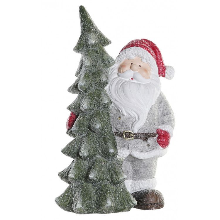 PAPA NOEL FIGURA LED NAVIDEÑA DE RESINA 25,5X20X44,5