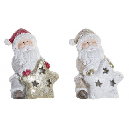 PAPA NOEL FIGURA DECORATIVA CON LUZ LED 26X19X31