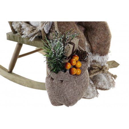 PAPA NOEL FIGURA DECORATIVA CON SILLA 23X23X35