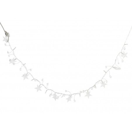 GUIRNALDA ACRÍLICA ESTRELLAS LED 4,5X2X160CM