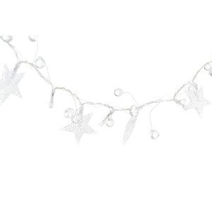 GUIRNALDA ACRÍLICA ESTRELLAS LED 4,5X2X160CM