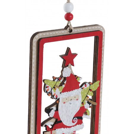 DECORACIÓN COLGANTE NAVIDEÑA NOEL 8x0,5x13CM