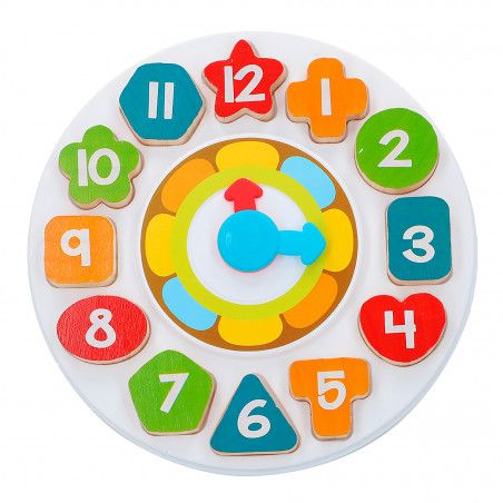 RELOJ ROMPECABEZAS DE MADERA INFANTIL